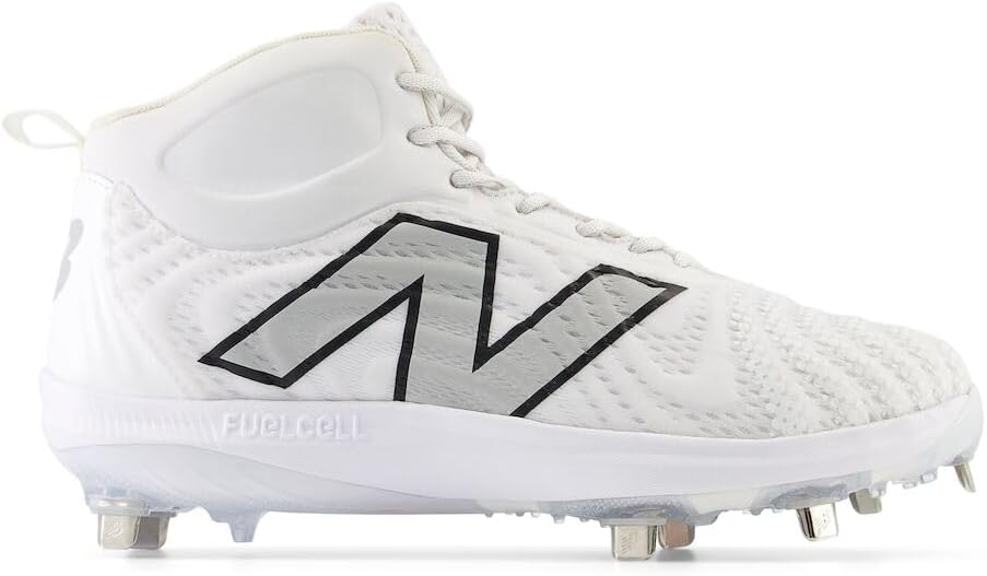 Кроссовки для бейсбола New Balance Mens FuelCell 4040 V7 Mid-metal, Optic White/Raincloud — фото 3