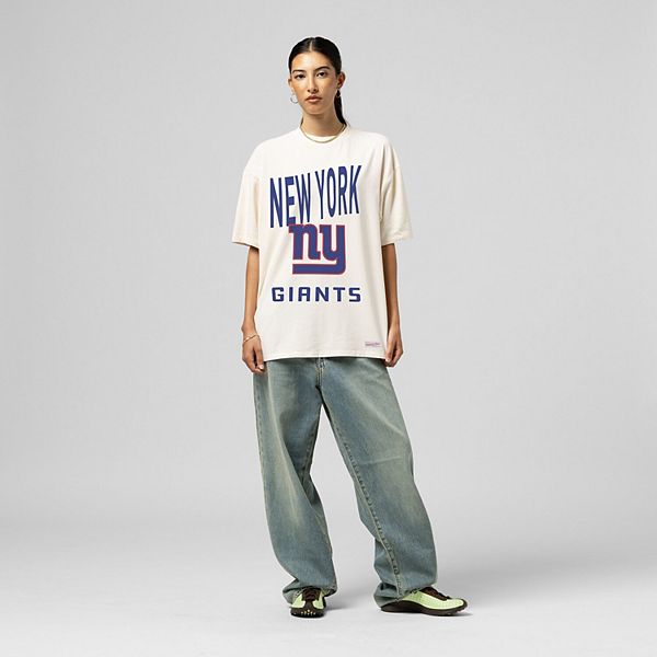 

Женская футболка boyfriend с логотипом New York Giants Mitchell & Ness