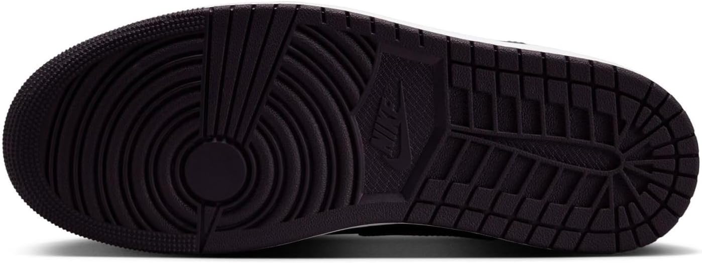 Кроссовки мужские NIKE Air Jordan 1 Mid, белый/черный/красный — фото 2