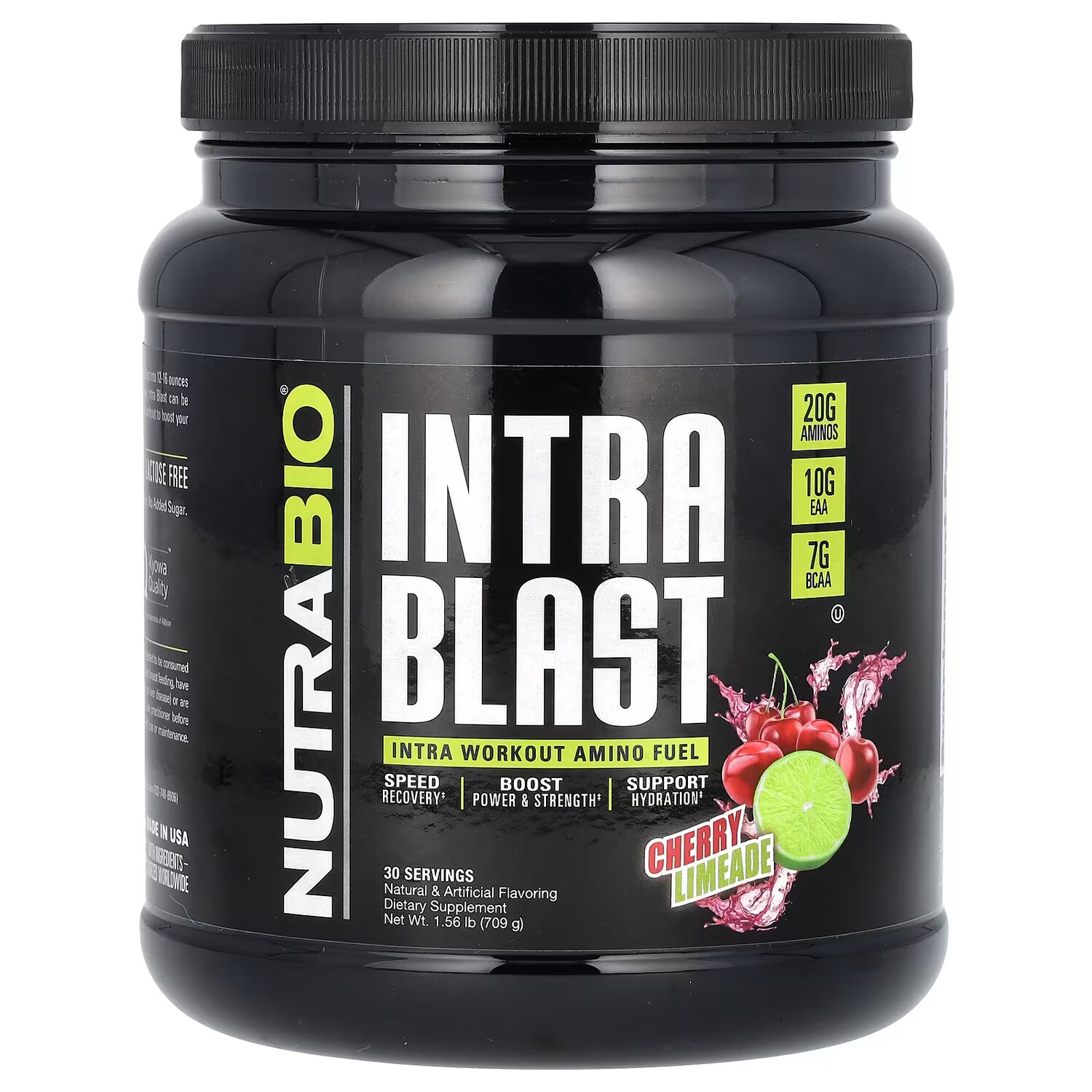 

Добавка NutraBio Intra Blast Intra Workout Amino Fuel вишневый лаймад