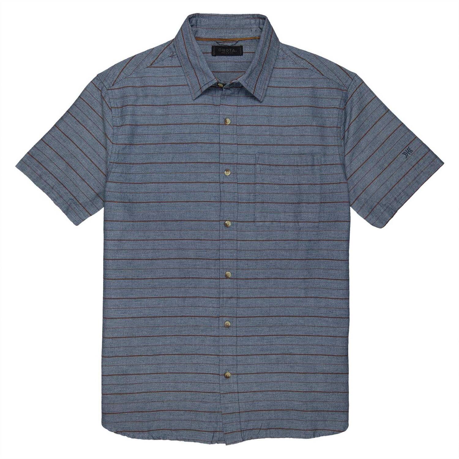 

Мужская рубашка Milo с коротким рукавом Dakota Grizzly, Denim