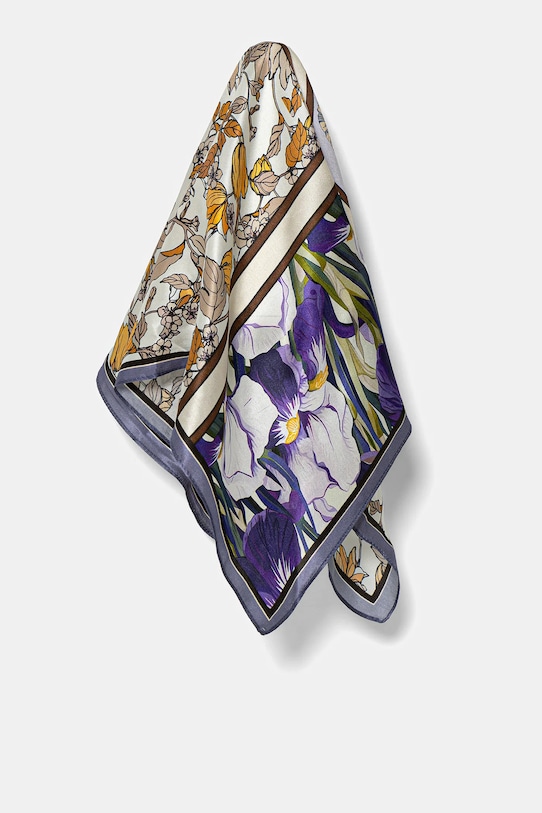 

Шелковый шарф Answear.Lab, фиолетовый