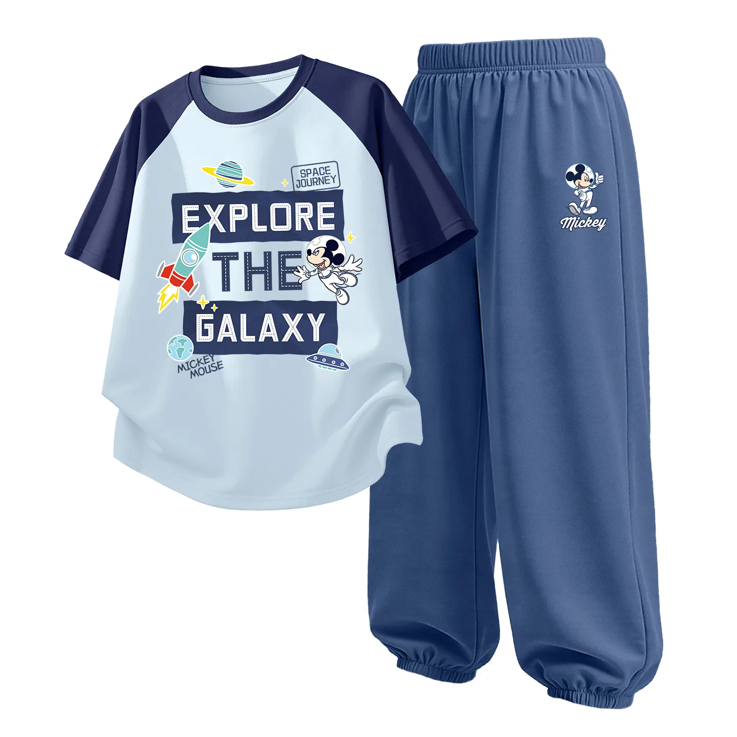 Детский спортивный костюм Casual Sportswear 2 Piece Set Disney, Di Space Chi Sky Blue+Di Astronaut K Glacier Gray — фото 4