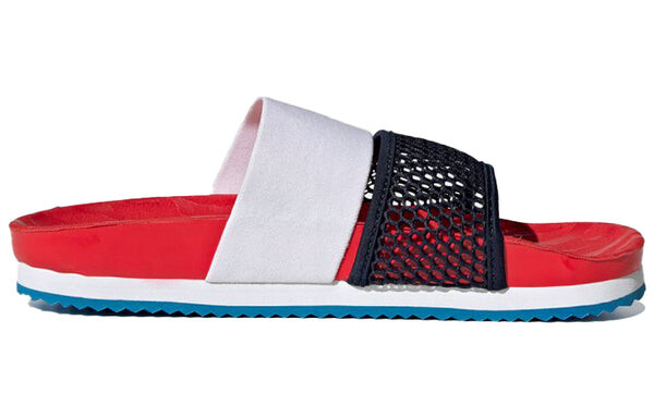 Тапочки stella mccartney x lette slides slippers red Adidas, красный — фото 2