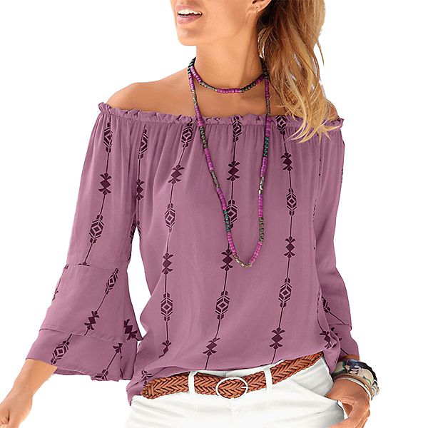 

Женский топ с принтом на бретелях Lascana, Purple Multicolor