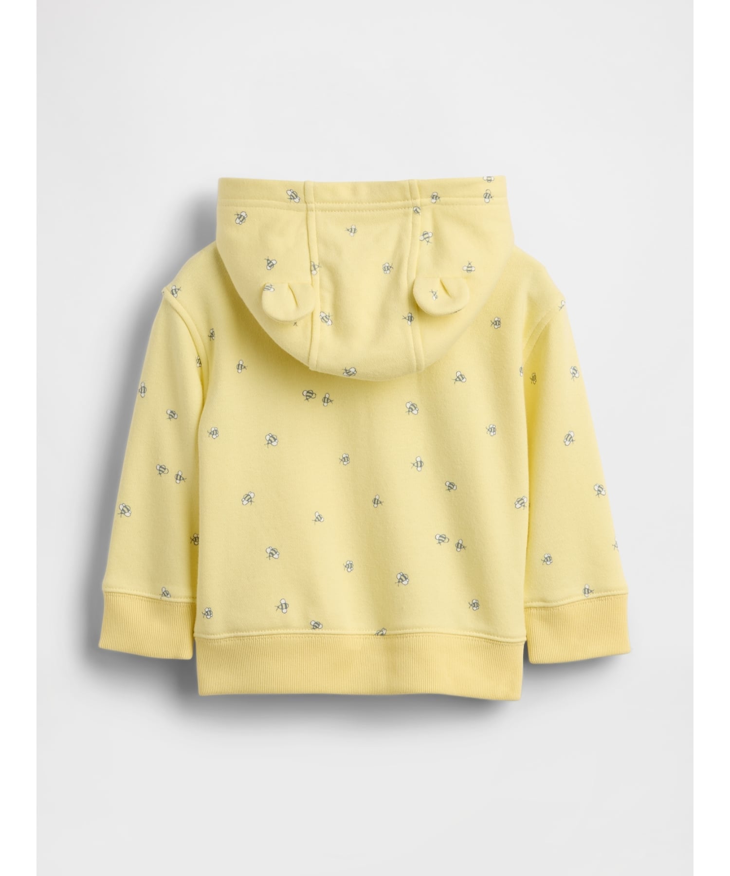 (K) Винтажная мягкая махровая толстовка на молнии с логотипом GAP (детская), SPRING_YELLOW — фото 2