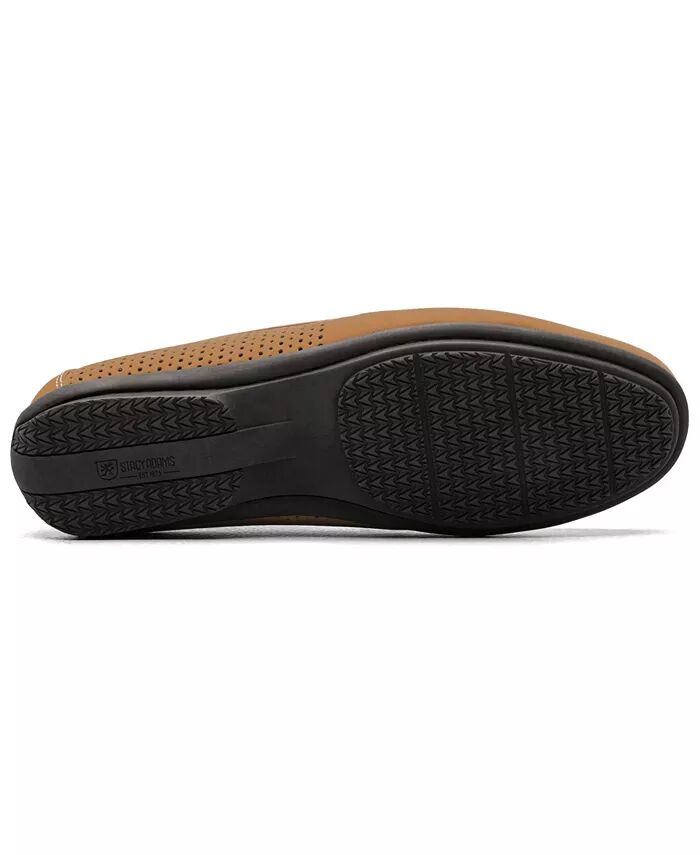 Мужские мокасины Corby Toe Saddle Slip-on Loafer Stacy Adams, коричневый/бежевый — фото 3