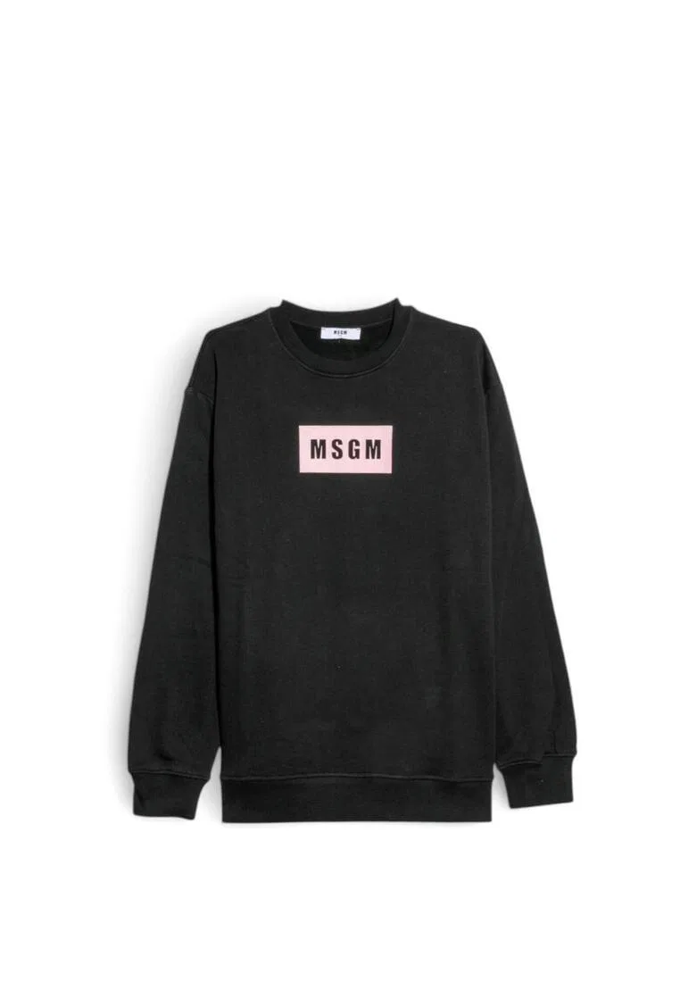 Толстовка, хлопок, Kids Msgm, черный — фото 4