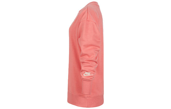 Толстовка loose casual pullover long sleeves girls pink Nike, розовый — фото 3