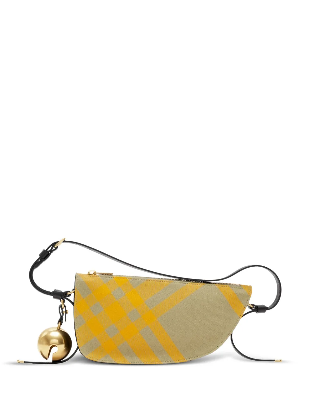 

Клетчатая сумка на плечо Sling Shield BURBERRY, желтый