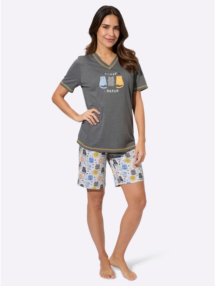 

Sieh an! Короткие шорты с принтом цвета антрацита и серого камня