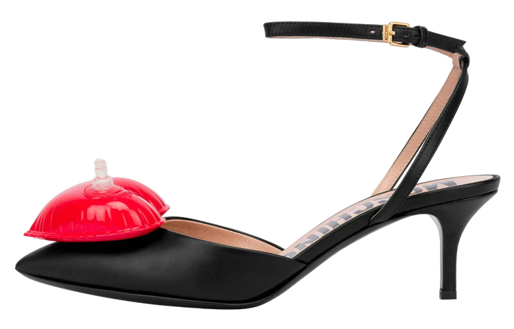 MOSCHINO Туфли на тонком каблуке высотой 6,5 см, женские, черные
