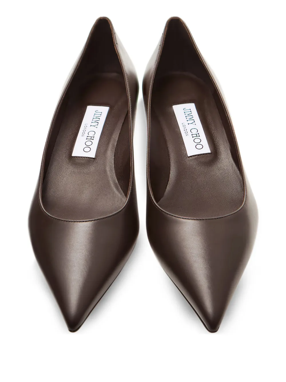 Туфли Amelia с заостренным носком JIMMY CHOO, коричневый — фото 3