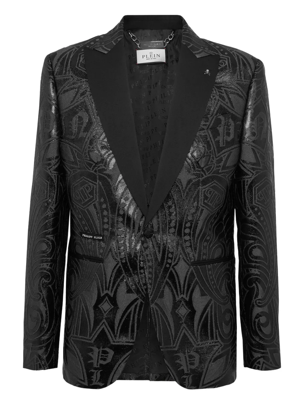 

Жаккардовый блейзер Gothic Plein Philipp Plein, черный