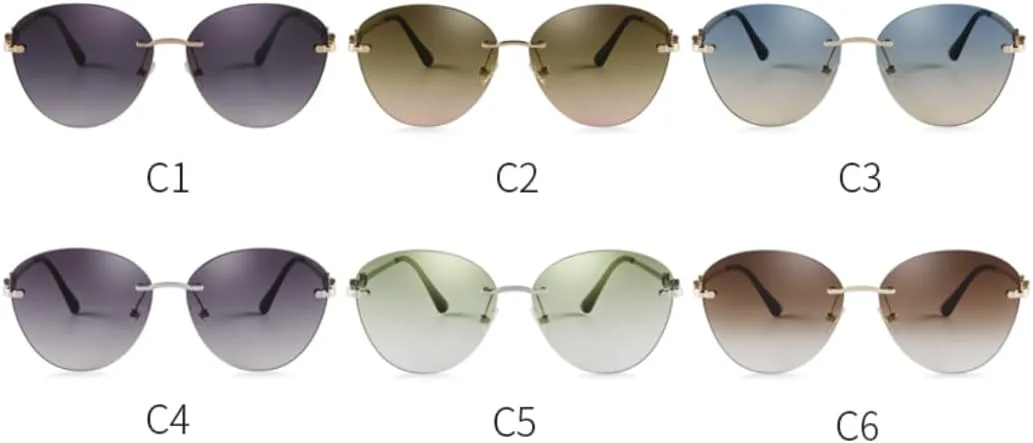 

Солнцезащитные очки с защитой UV400 | Линзы с градиентной огранкой, без оправы | Для женщин и мужчин, для занятий спортом на открытом воздухе и вождения DSVIGF, 05