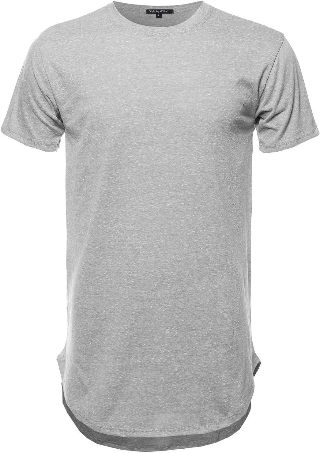 

Мужская футболка с коротким рукавом и асимметричным подолом Style by William