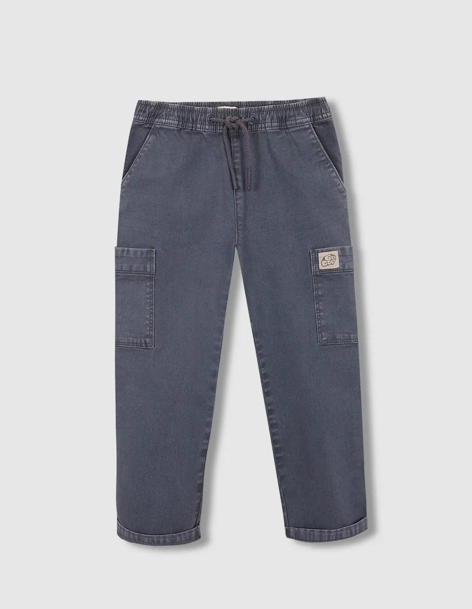 

Детские карго-штаны светло-синего цвета Gocco