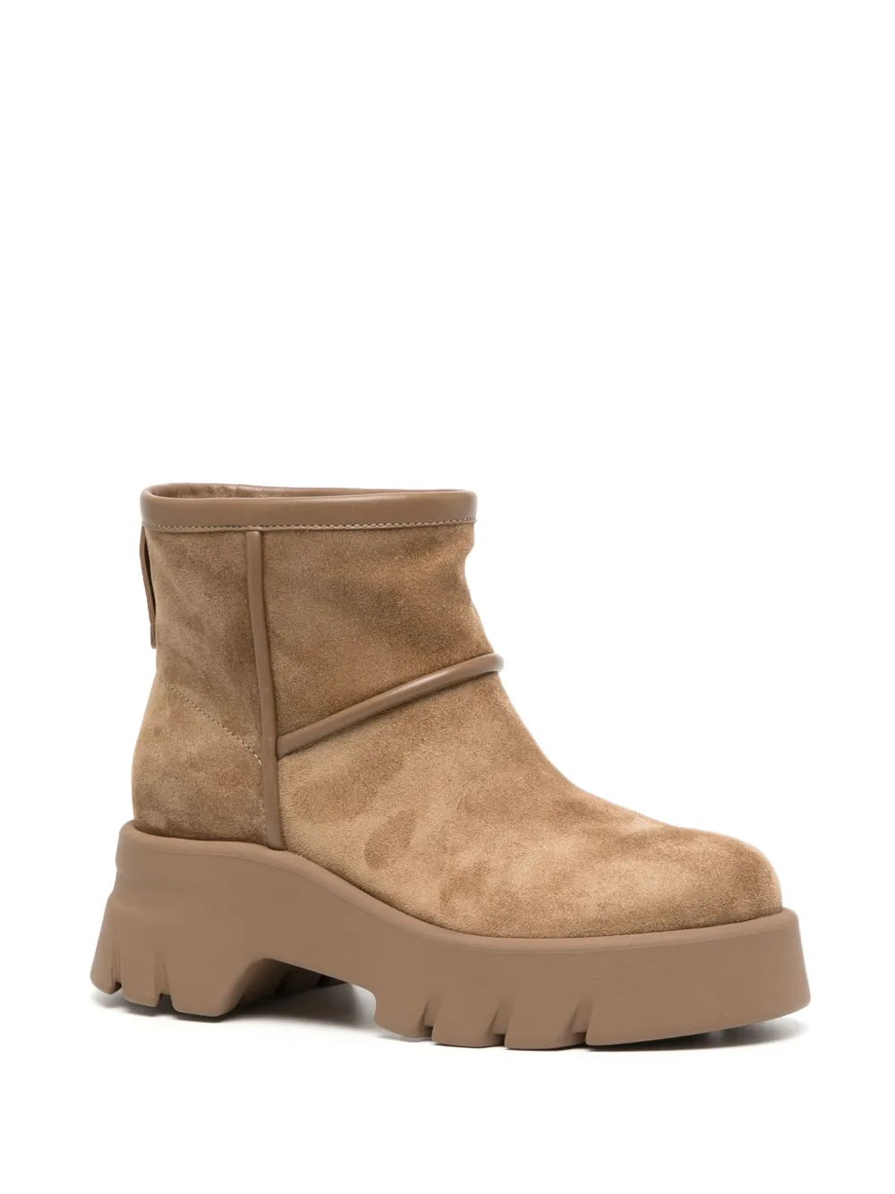 Ботинки с меховой подкладкой Gianvito Rossi, коричневый — фото 2