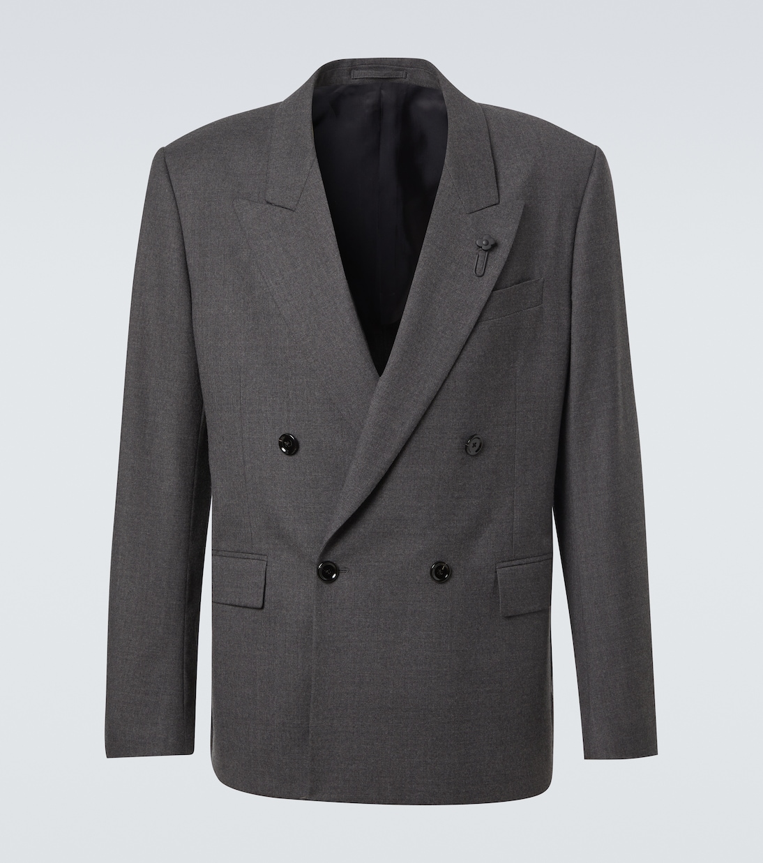

Двубортный шерстяной блейзер Lardini, Grey Flannel