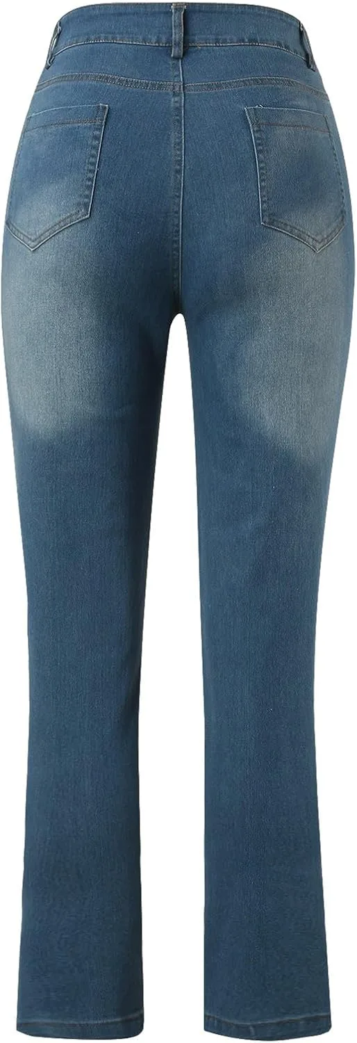 Женские брюки Bell Bottom High Waist Cropped Plus Size — фото 4