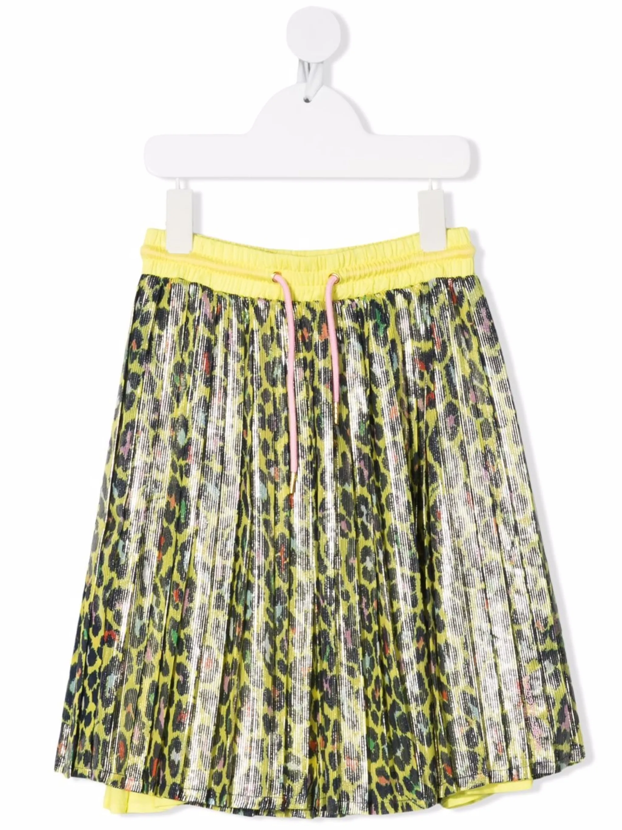 Юбка с леопардовым принтом Marc Jacobs Kids, желтый