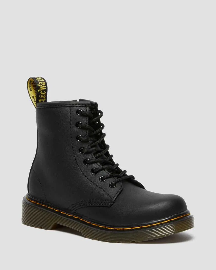 Ботинки Dr. Martens Junior 1460 Softy T на шнуровке, черные