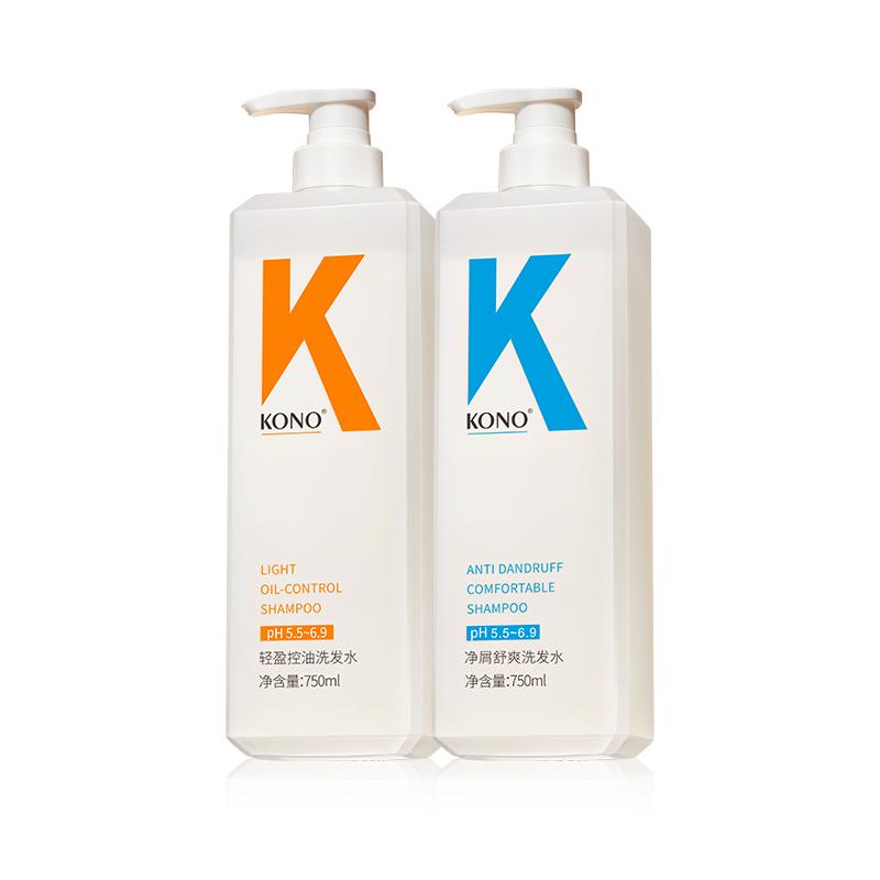 

Классический шампунь для ухода за волосами, контроль жирности, лечение перхоти, мыльный аромат, 500мл+500мл KONO
