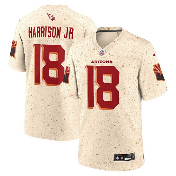 

Мужская игровая футболка Marvin Harrison Jr Natural Arizona Cardinals 2025 Rivalries Collection Nike