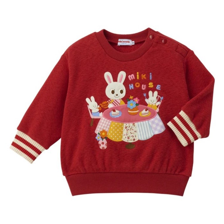 

MIKI HOUSE Детская красная толстовка для возраста 3-7 лет