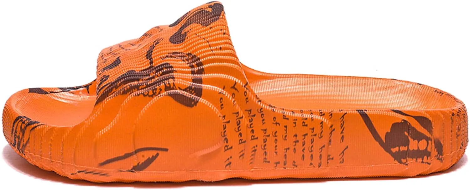 

Мужские летние сланцы EVA, пляжная обувь, сандалии, дышащие, прохладные, удобные, противоскользящие, мягкие, модные, повседневные сланцы Generic, оранжевый