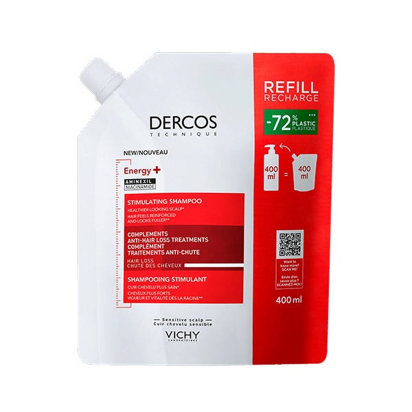 

Стимулирующий шампунь против выпадения волос VICHY Refill Energy+, 400 мл