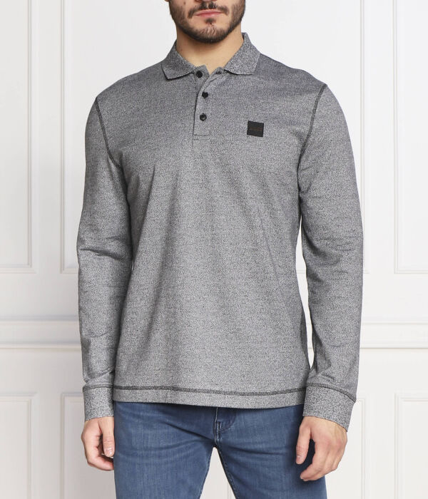 

Поло Boss Orange Peheather Regular Fit, черный