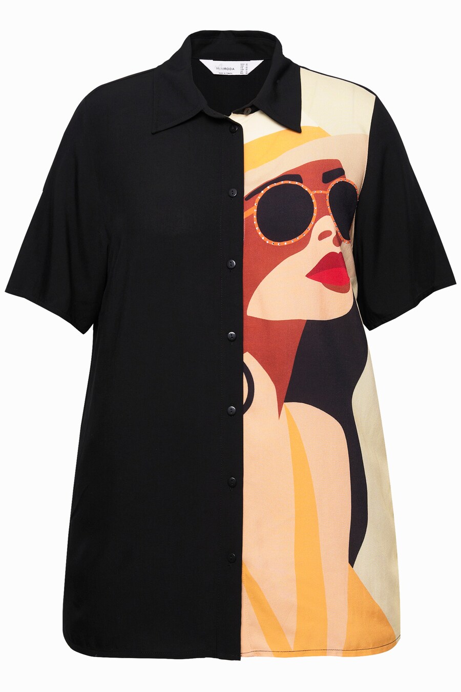 

Блузка с коротким рукавом MIAMODA Blouse, черный