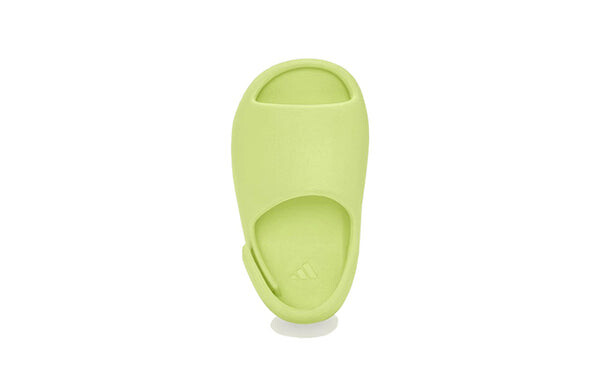 Тапочки yeezy slide infants 'glow green' 2022 Adidas, зеленый — фото 4