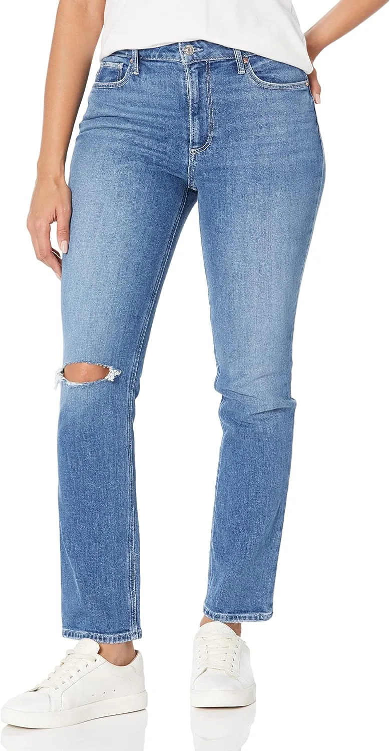 

PAIGE Women's White Noise Grand Hem Jeans