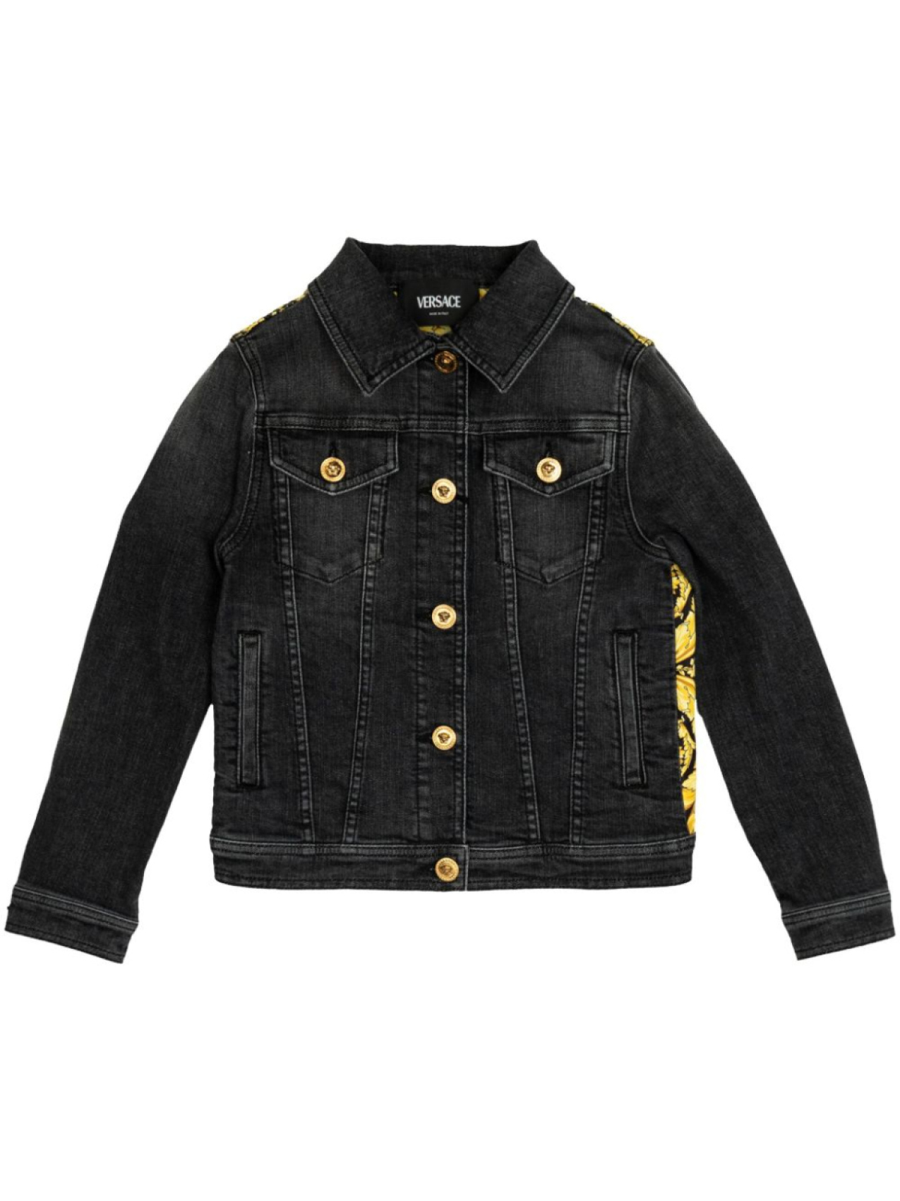 

Versace Kids куртка с принтом Barocco, черный
