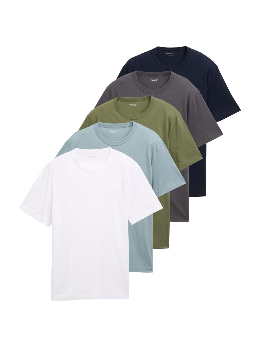 

Рубашка TOM TAILOR, цвет marine blue/Light blue/Grey/Olive/White