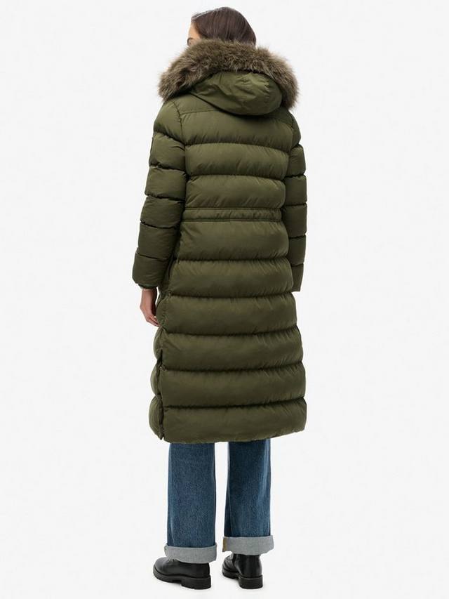 Эверест лонглайн куртка из искусственного меха Superdry, Army Khaki — фото 2