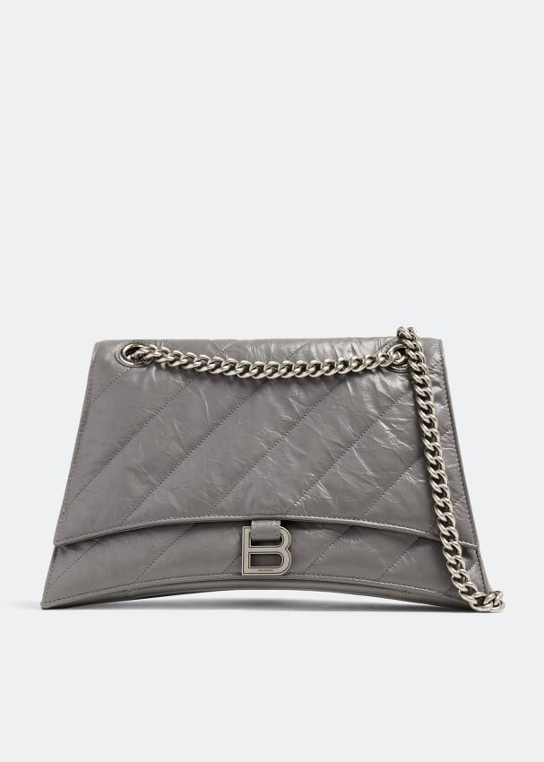

Сумка Balenciaga Crush Medium Chain, серый