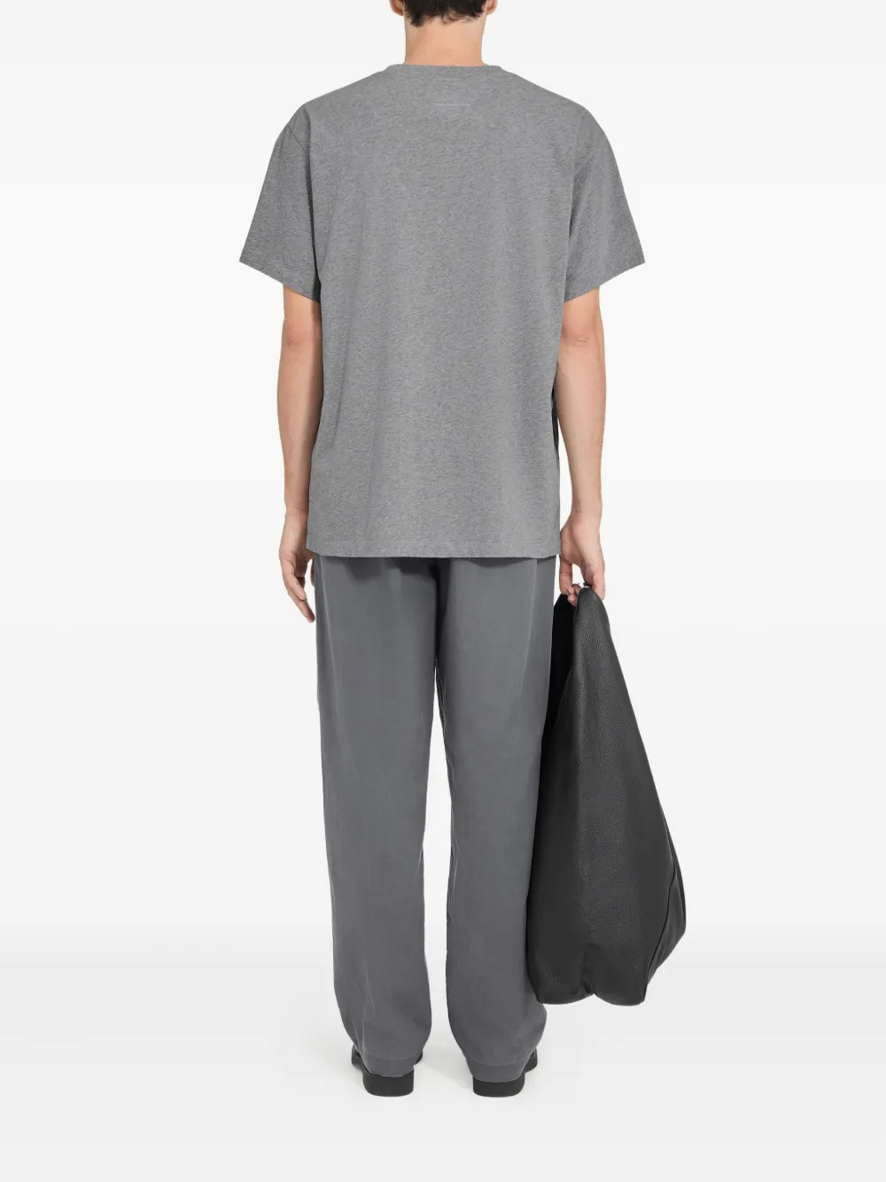Футболка с круглым вырезом Mm6 Maison Margiela, серый — фото 4