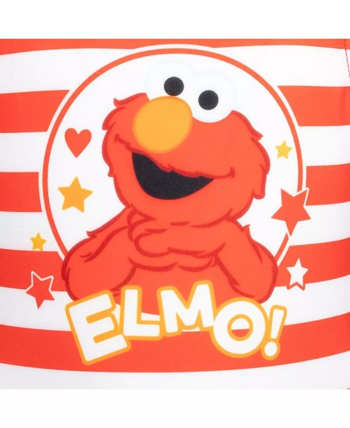 Цельный купальный костюм Elmo для девочек-малышей Sesame Street, красный — фото 3