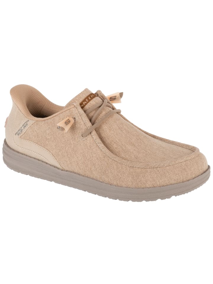

Кроссовки на шнуровке Skechers, бежевый