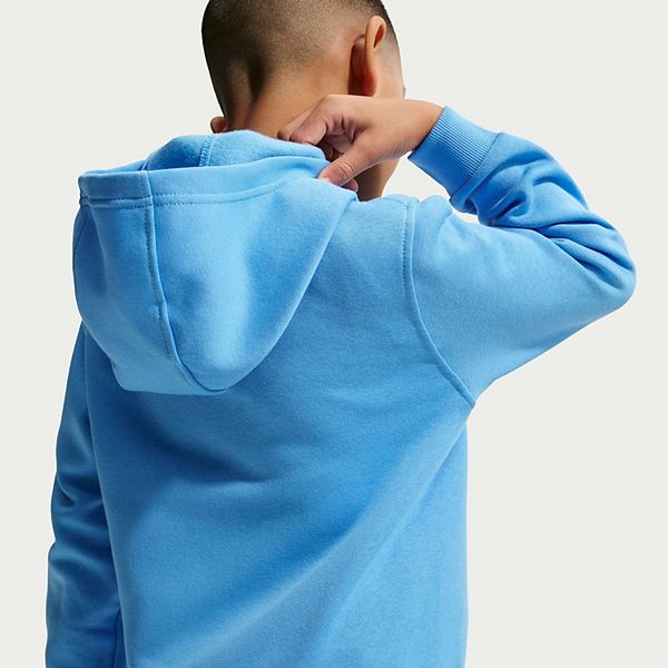 Детская флисовая толстовка с принтом Nike, University Blue — фото 2