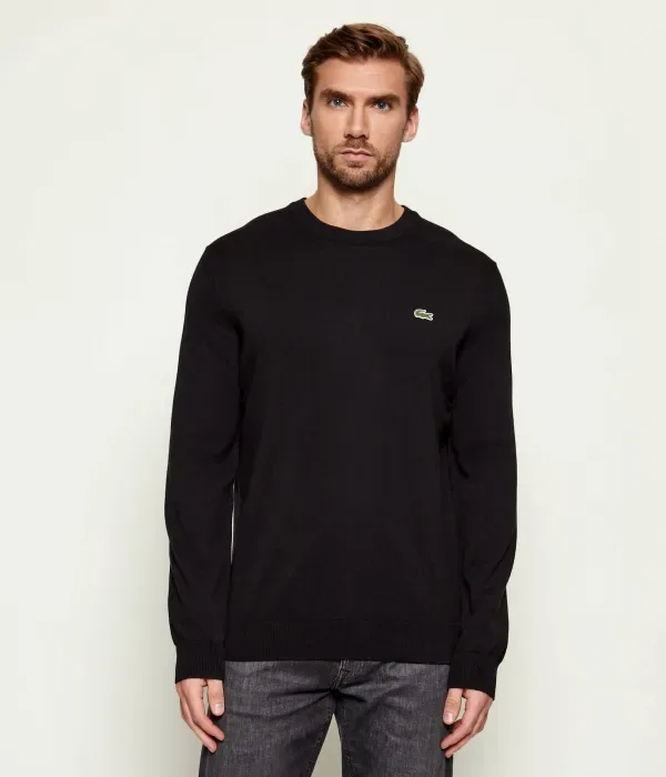 Свитер Lacoste Regular Fit, базовый, черный