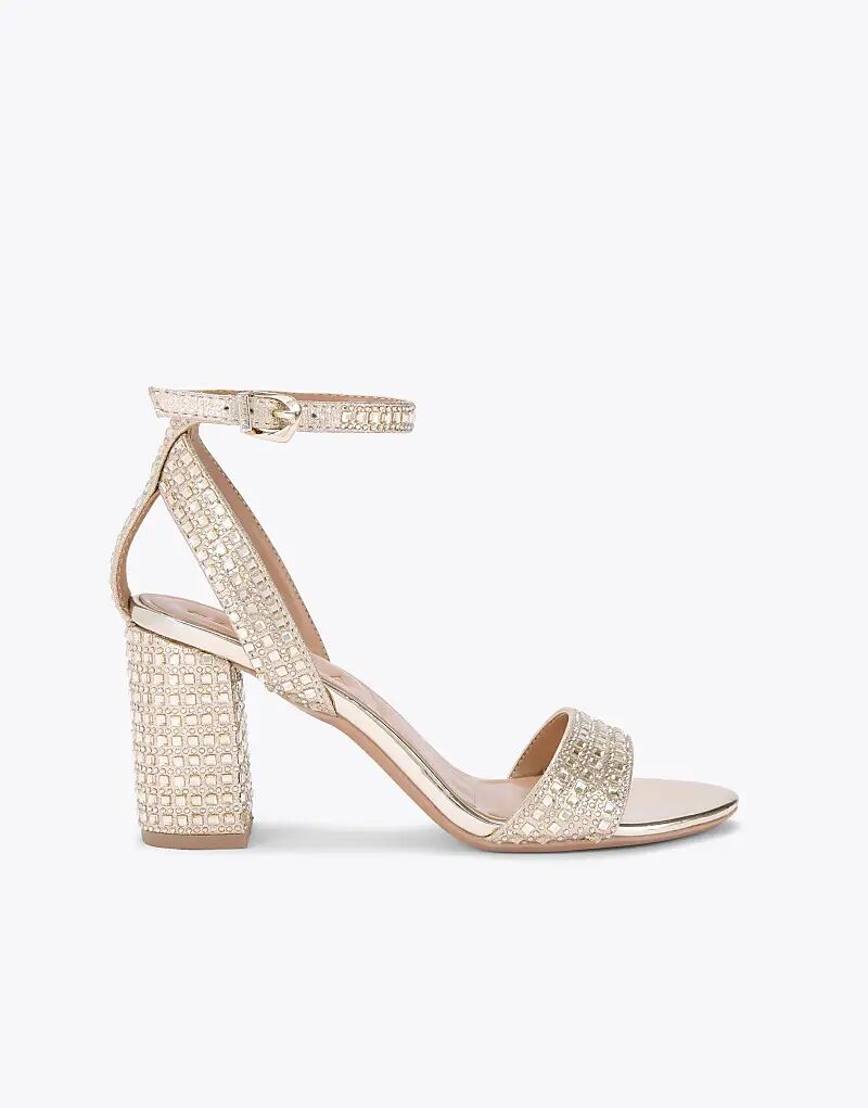 Босоножки на каблуке Carvela Kianni золотого цвета
