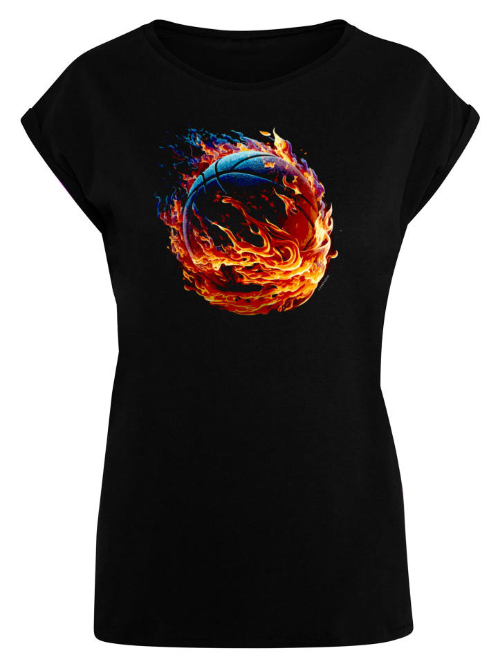 

Футболка Basketball On Fire Sport с коротким рукавом черного цвета F4NT4STIC, Черный, Футболка Basketball On Fire Sport с коротким рукавом черного цвета F4NT4STIC