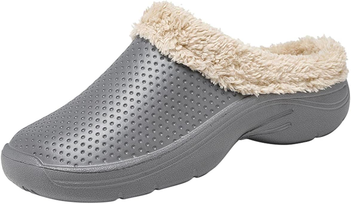 

Женские и мужские тапочки Meidiastra с меховой подкладкой, легкие водонепроницаемые домашние тапочки, серый