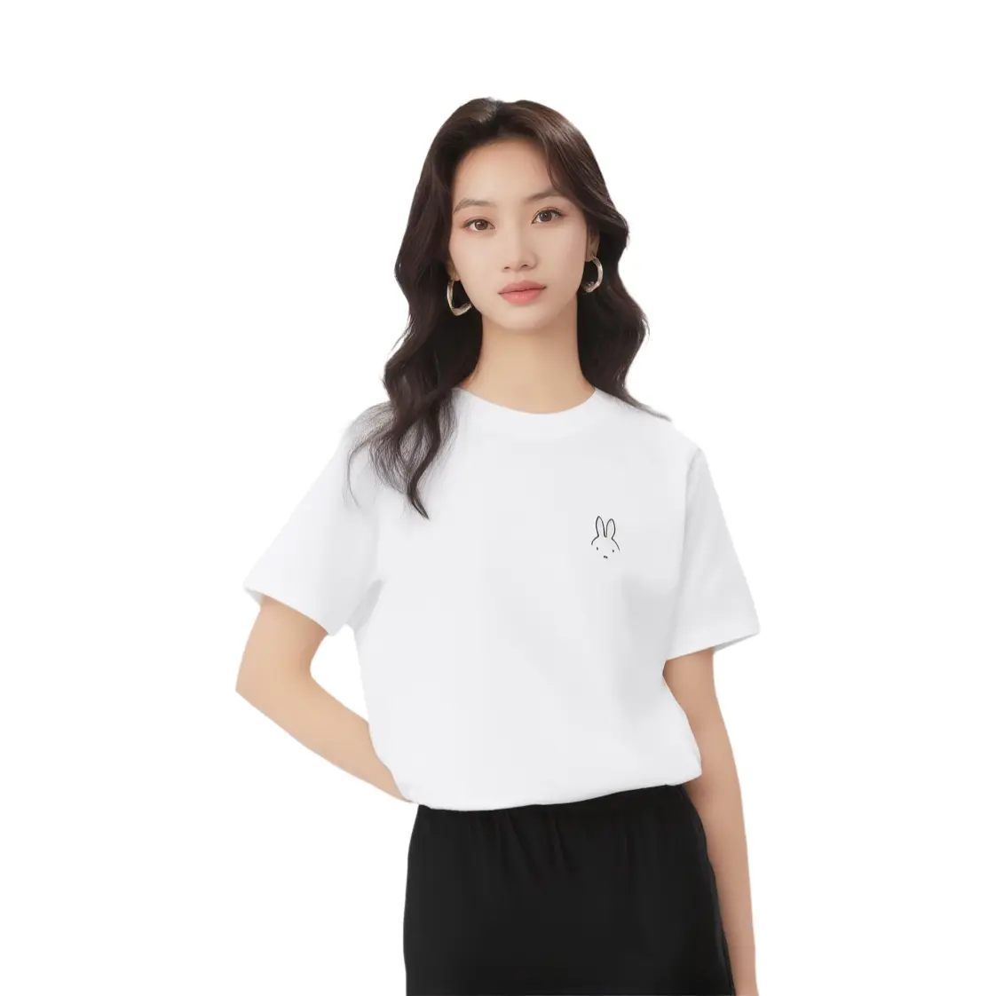 UNIQLO Футболка Miffy Collaboration женская белая — фото 4