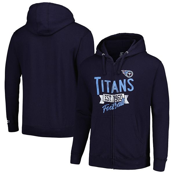 

Мужская худи с молнией Tennessee Titans navy Starter, Синий, Мужская худи с молнией Tennessee Titans navy Starter