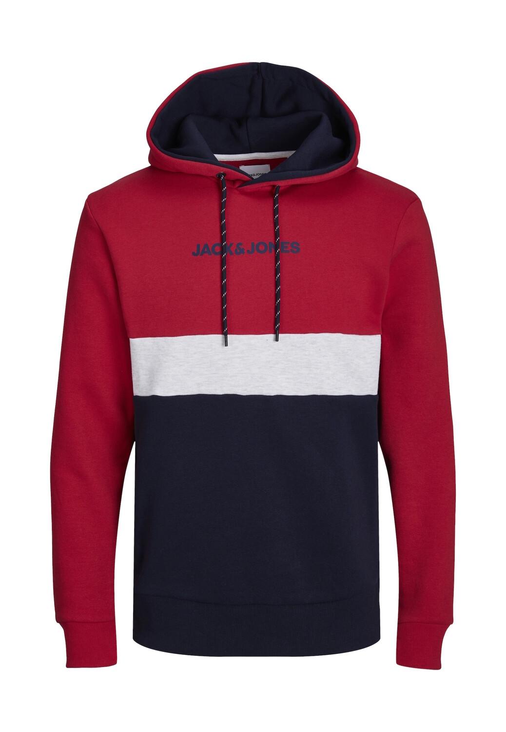 

Толстовка Jack & Jones Hoodie 'Reid Blocking', красный